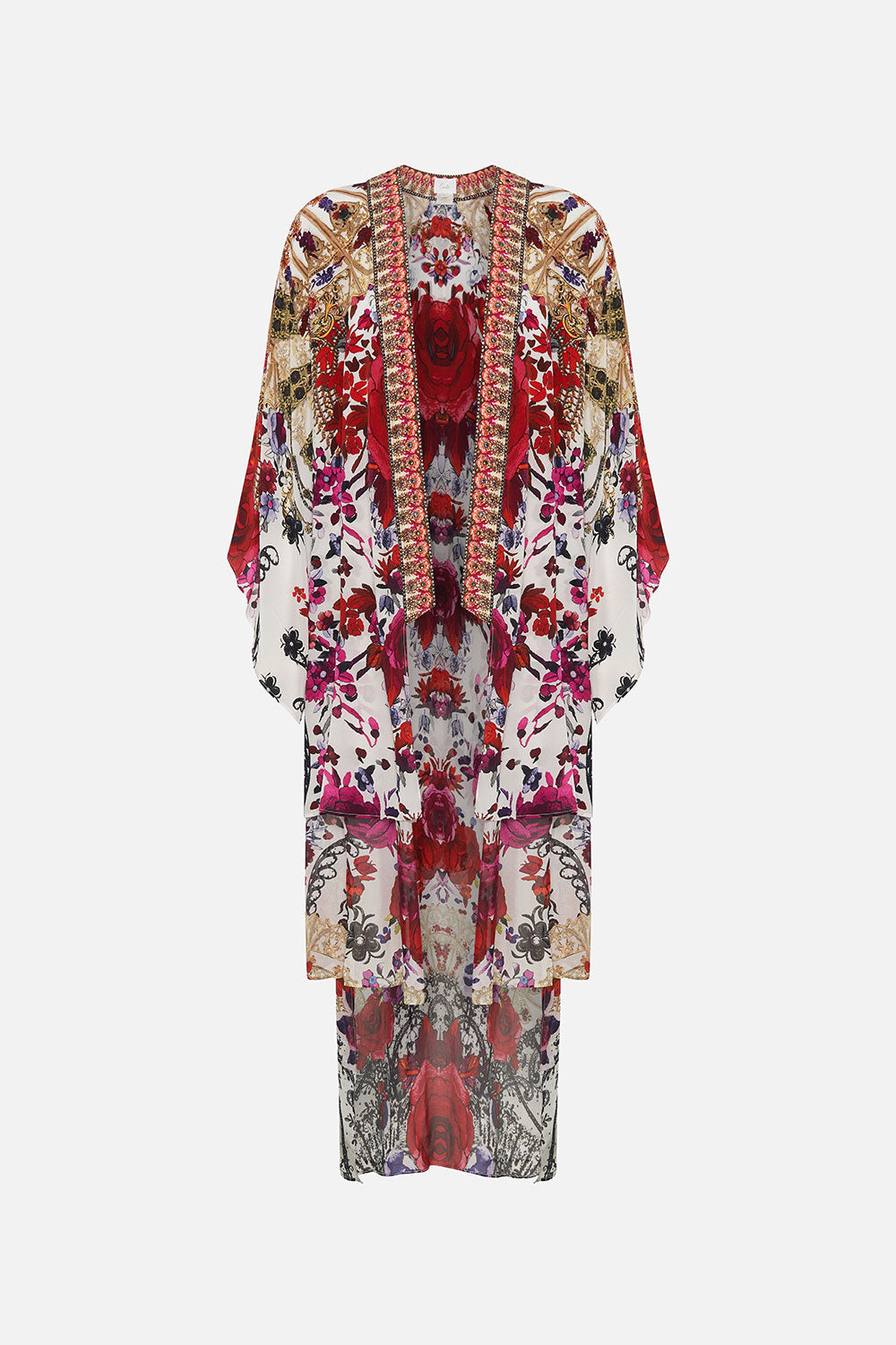KIMONO WITH LONG UNDERLAYER REIGN OF ROSES