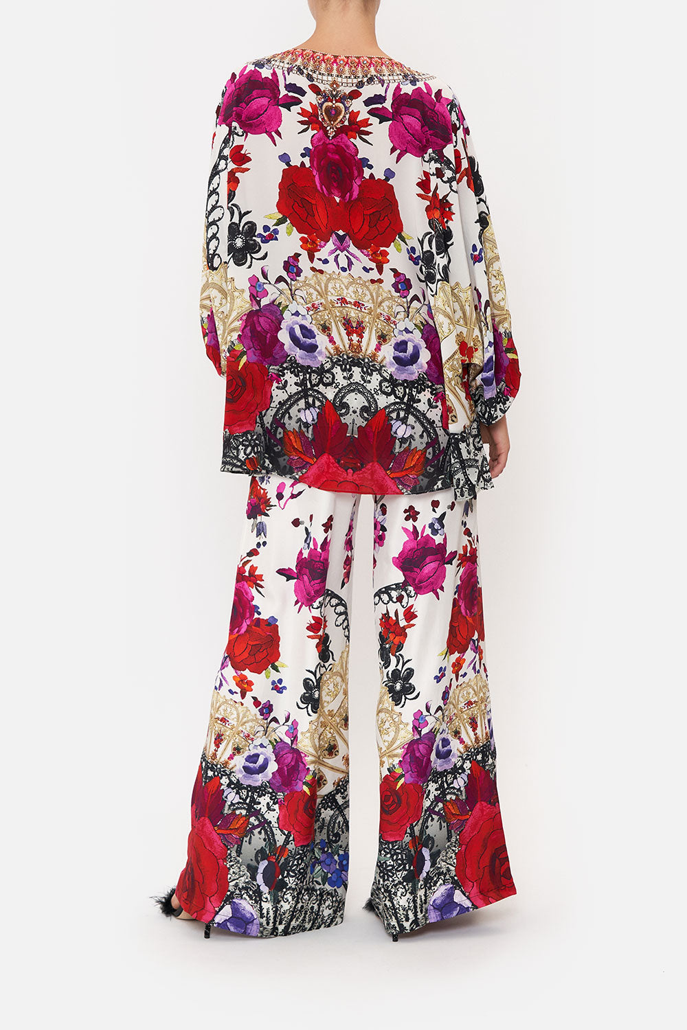 RAGLAN SLEEVE BLOUSE WITH CUFF REIGN OF ROSES