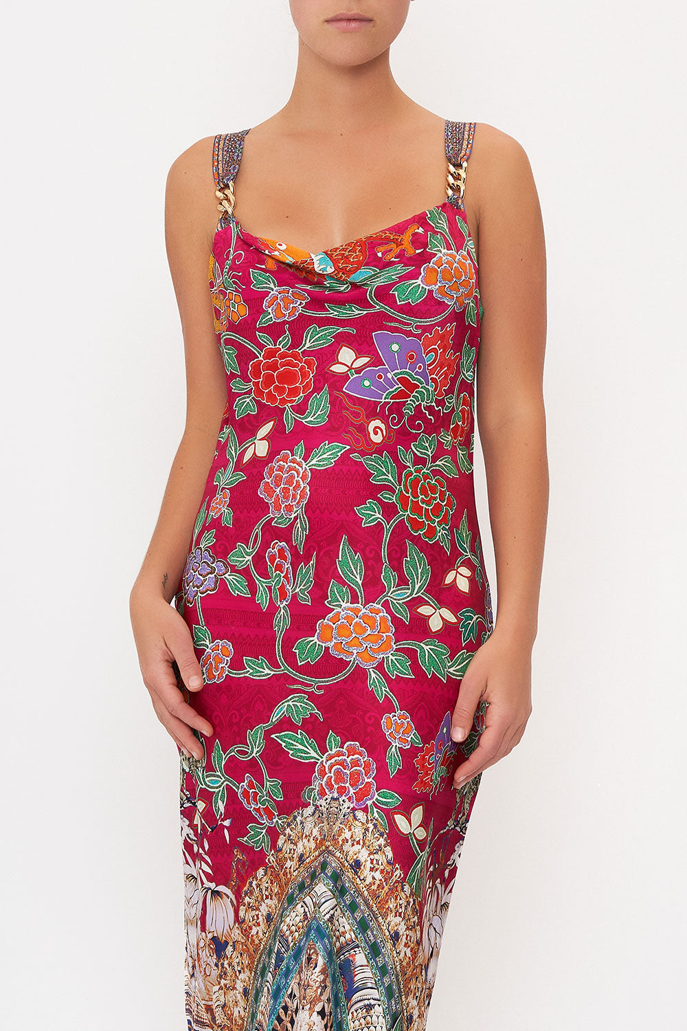 BIAS SLIP WITH WIDE STRAP TASTE OF TWILIGHT