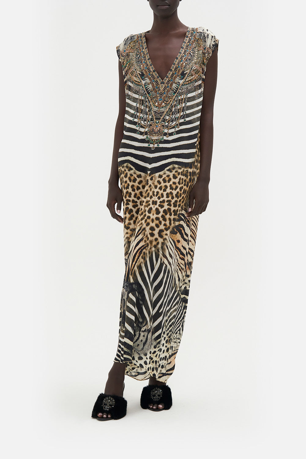 SLEEVELESS DRAPE BACK DRESS FOR THE LOVE OF LEO