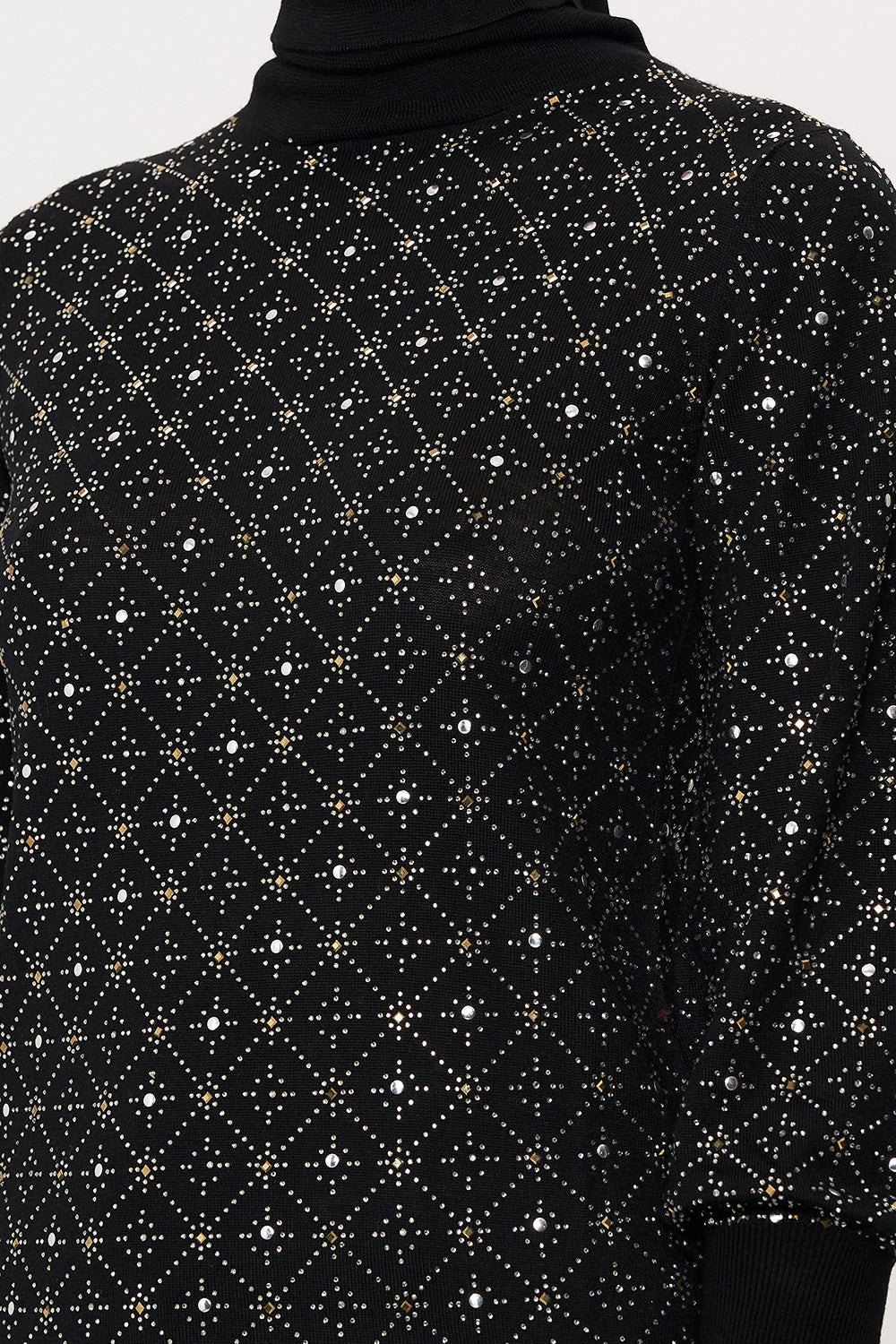 GATHERED CUFF FITTED KNIT DANCE WITH DUENDE