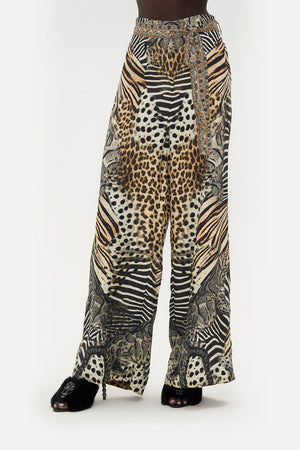 PAPERBAG WAIST WIDE LEG PANT FOR THE LOVE OF LEO