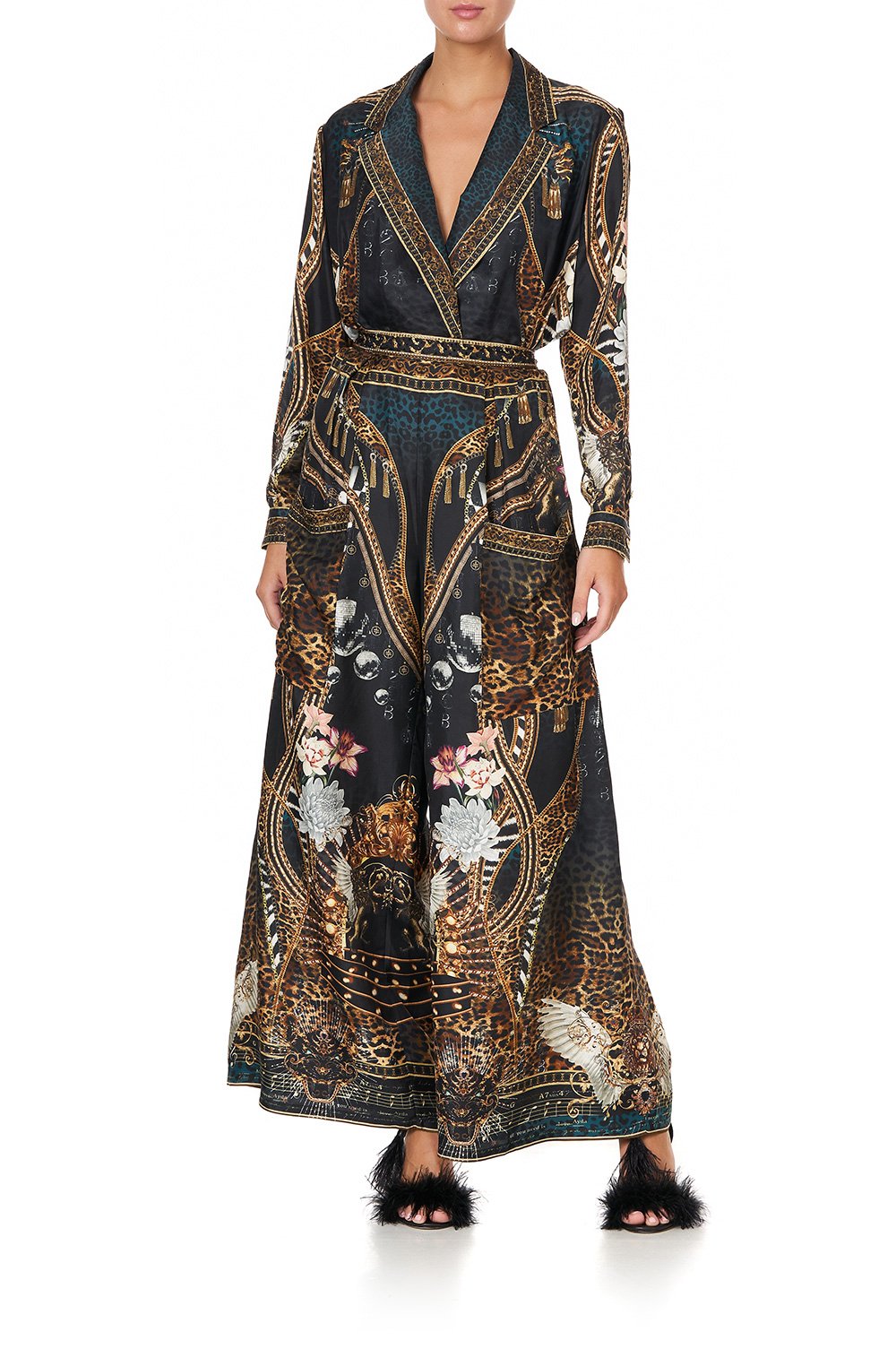 WIDE LEG TROUSER WITH FRONT POCKETS ROCKSTAR ROYALTY