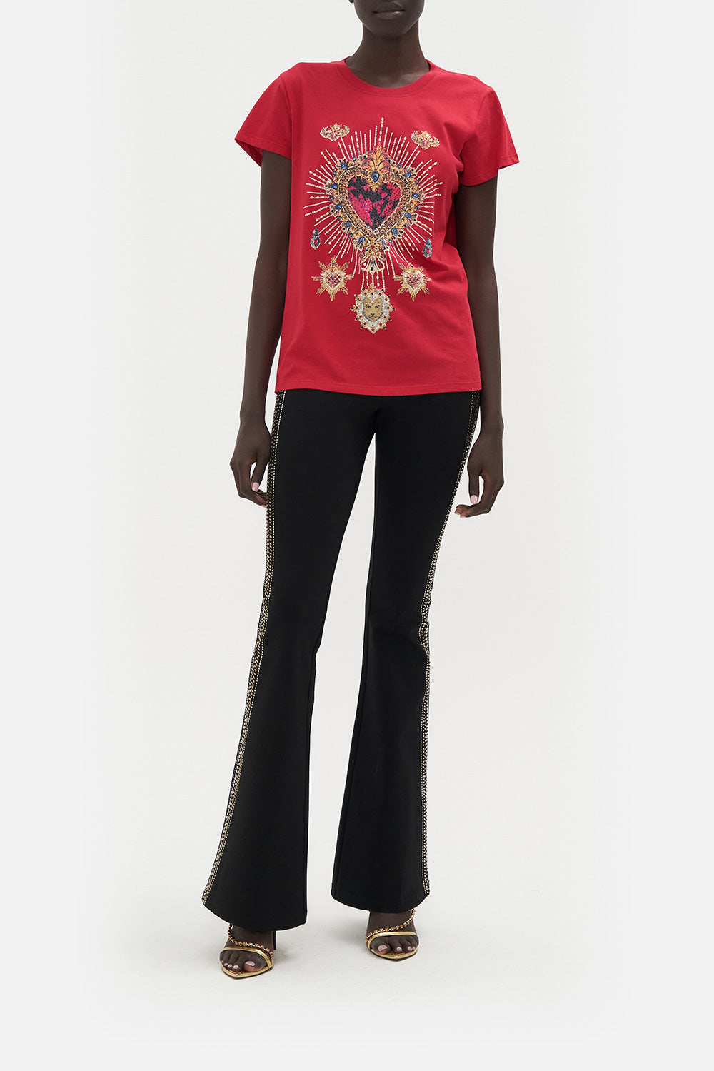 SLIM FIT ROUND NECK T-SHIRT VIEW FROM THE VEIL