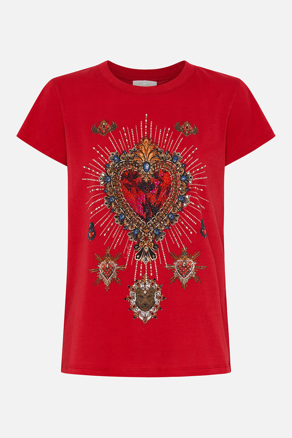 SLIM FIT ROUND NECK T-SHIRT VIEW FROM THE VEIL