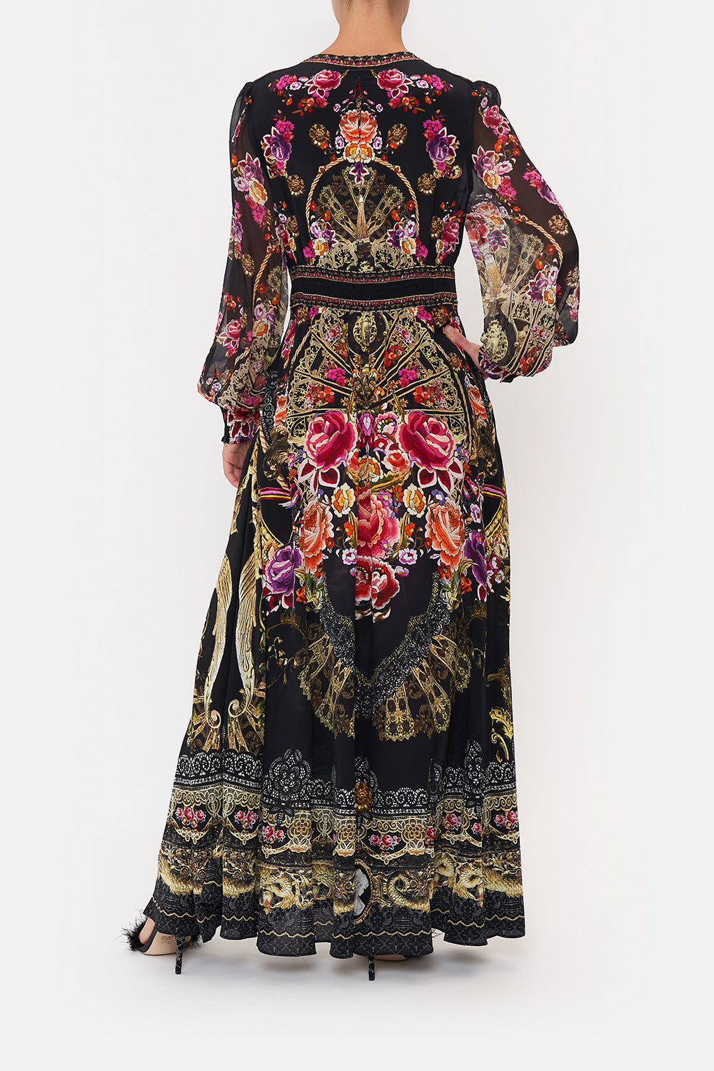 BUTTON DRESS WITH SHAPED WAISTBAND DANCE WITH DUENDE