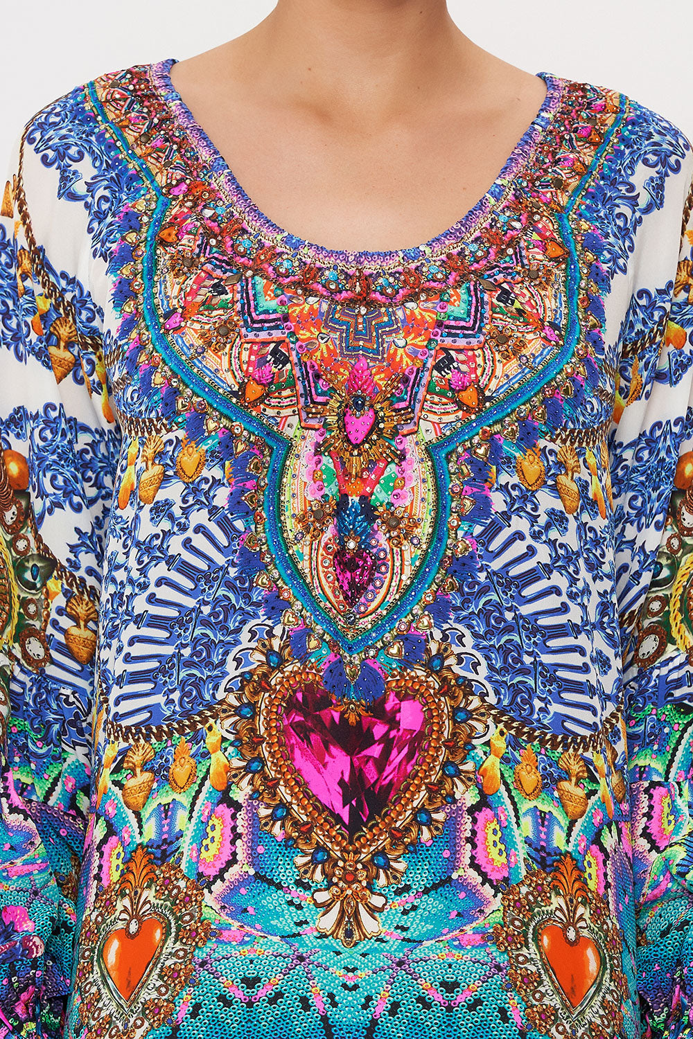 BLOUSON SLEEVE A LINE FRILL DRESS LUCKY CHARMS