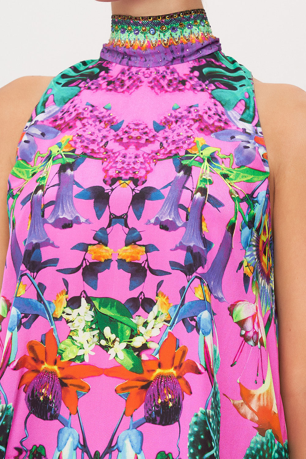 BACK NECK TIE SHORT DRESS EXOTICA EROTICA