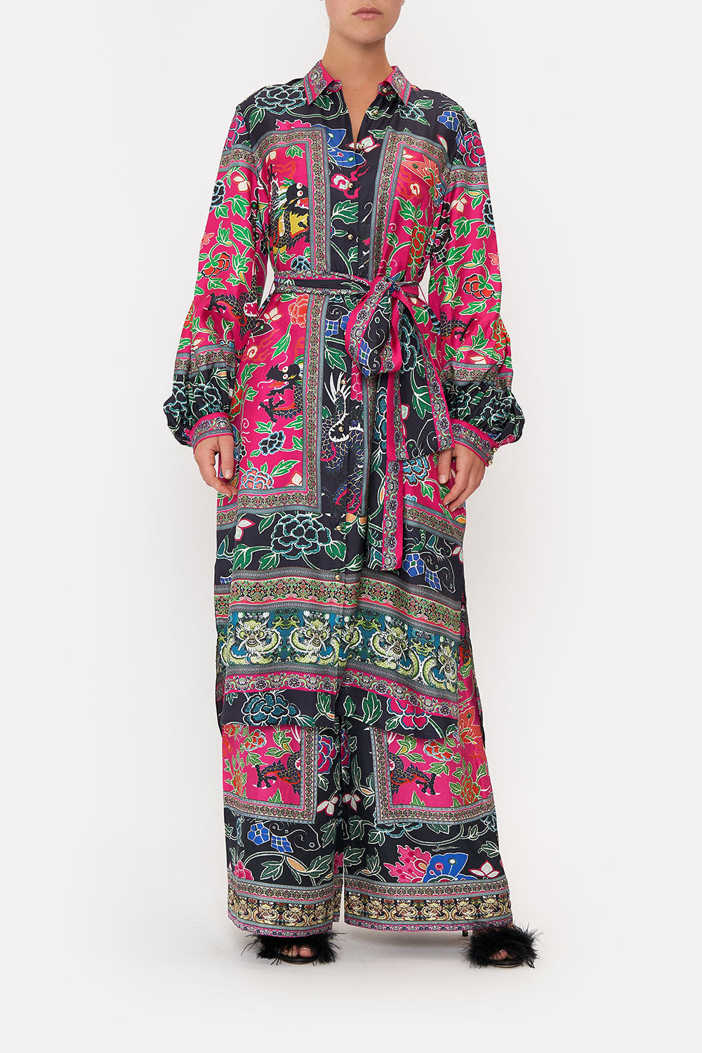 HIGH LOW MIDI SHIRT DRESS TWILIGHTS TOKEN