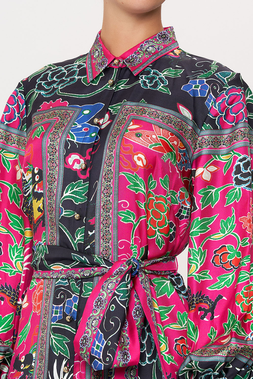 HIGH LOW MIDI SHIRT DRESS TWILIGHTS TOKEN