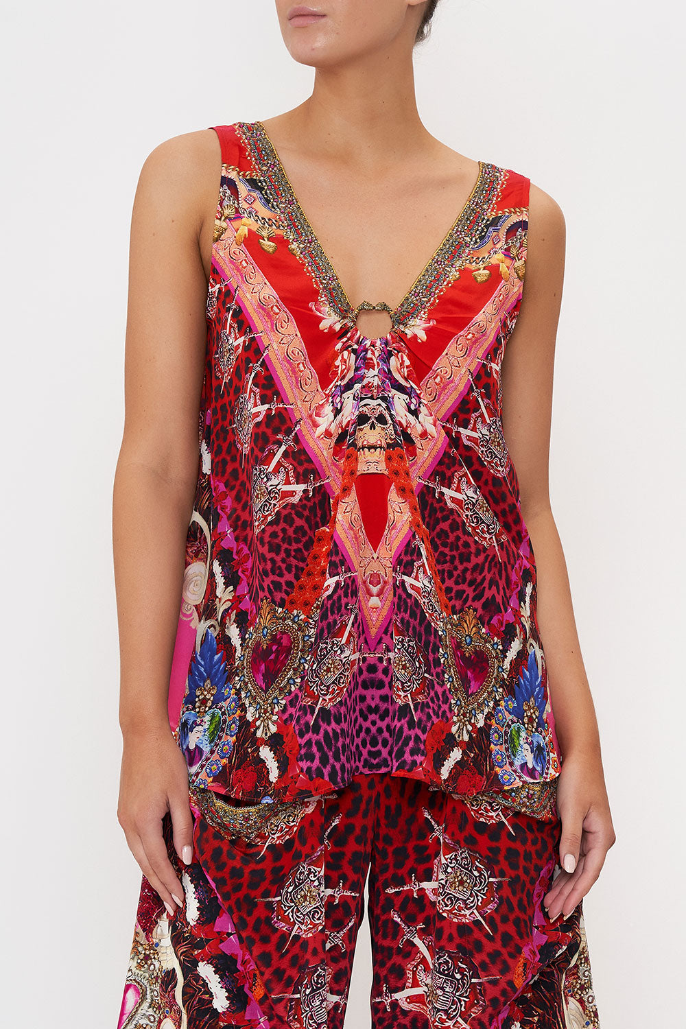 WIDE STRAP U-RING TOP ARTESANIA MANIA