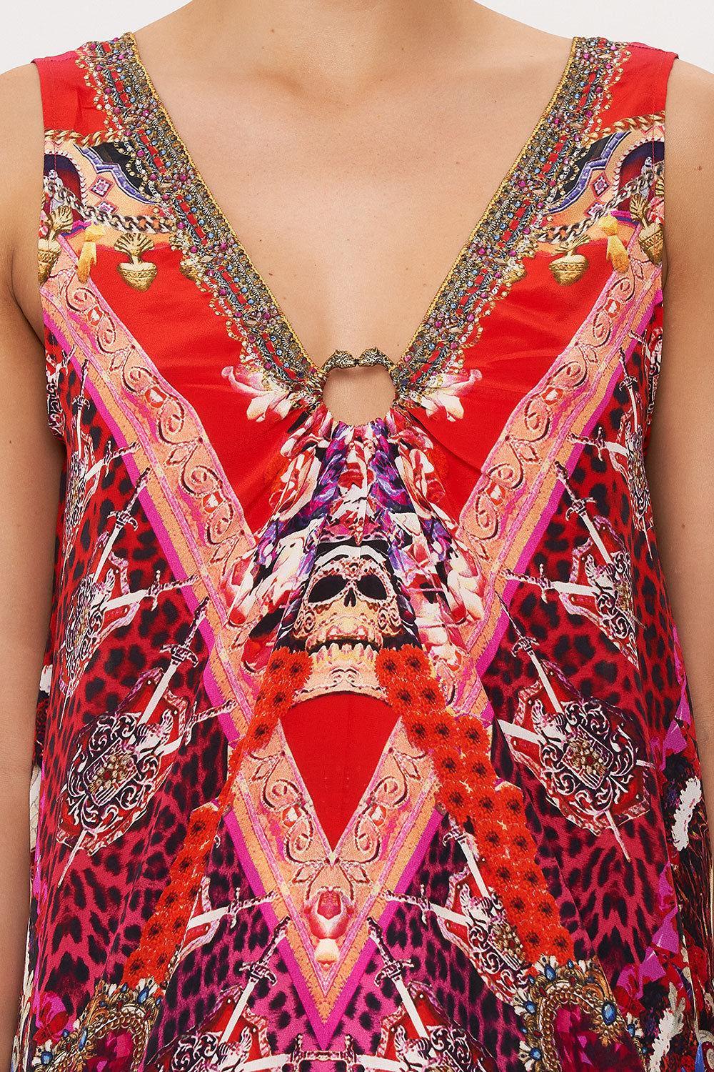 WIDE STRAP U-RING TOP ARTESANIA MANIA