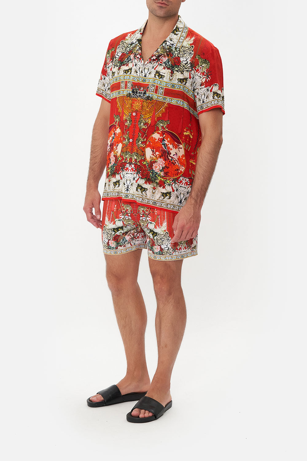 SHORT SLEEVE CAMP COLLARED SHIRT HANGZHOU HOLLYWOOD