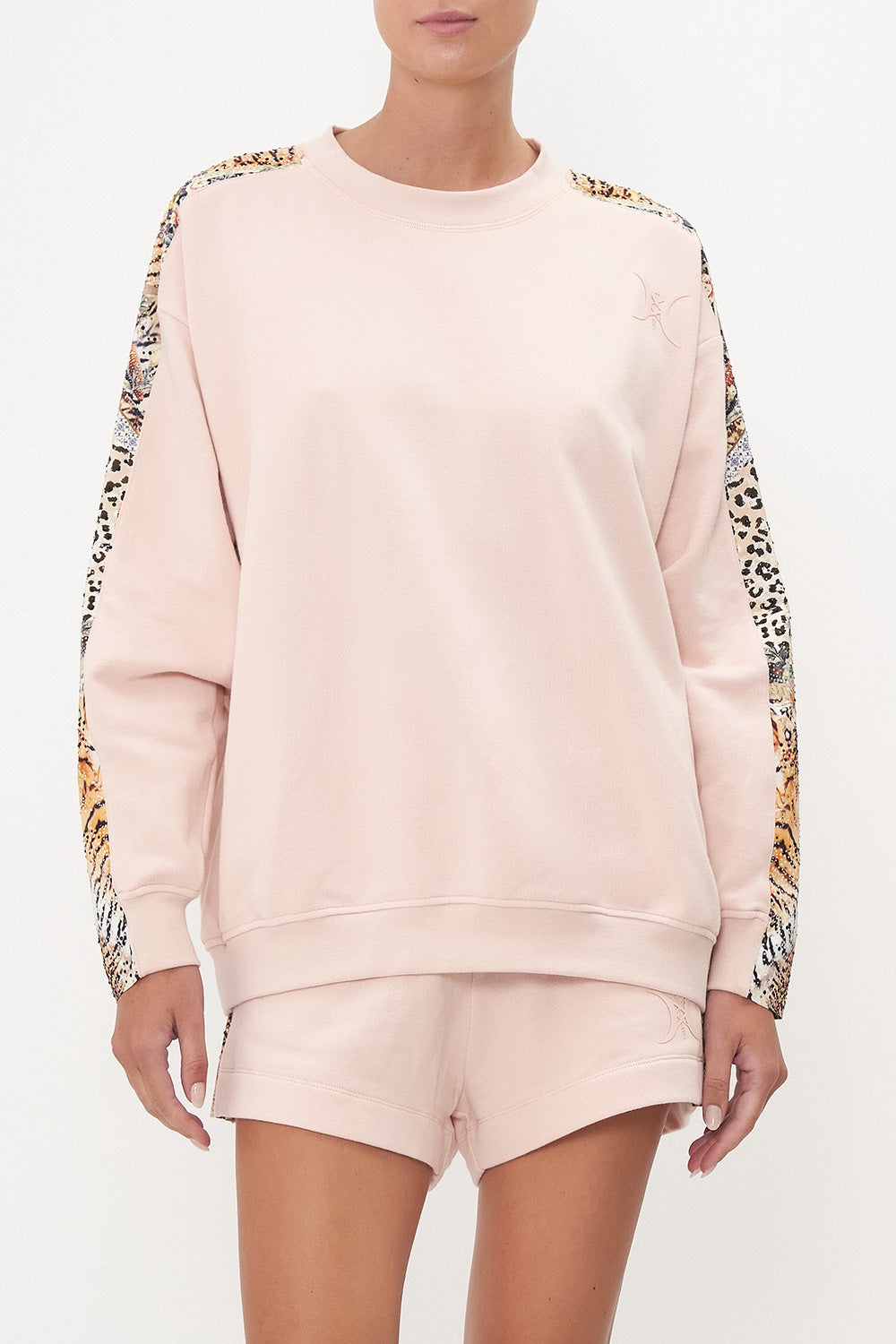 OVERSIZED SWEAT WITH CONTRAST STRIPE MOTO MAIKO