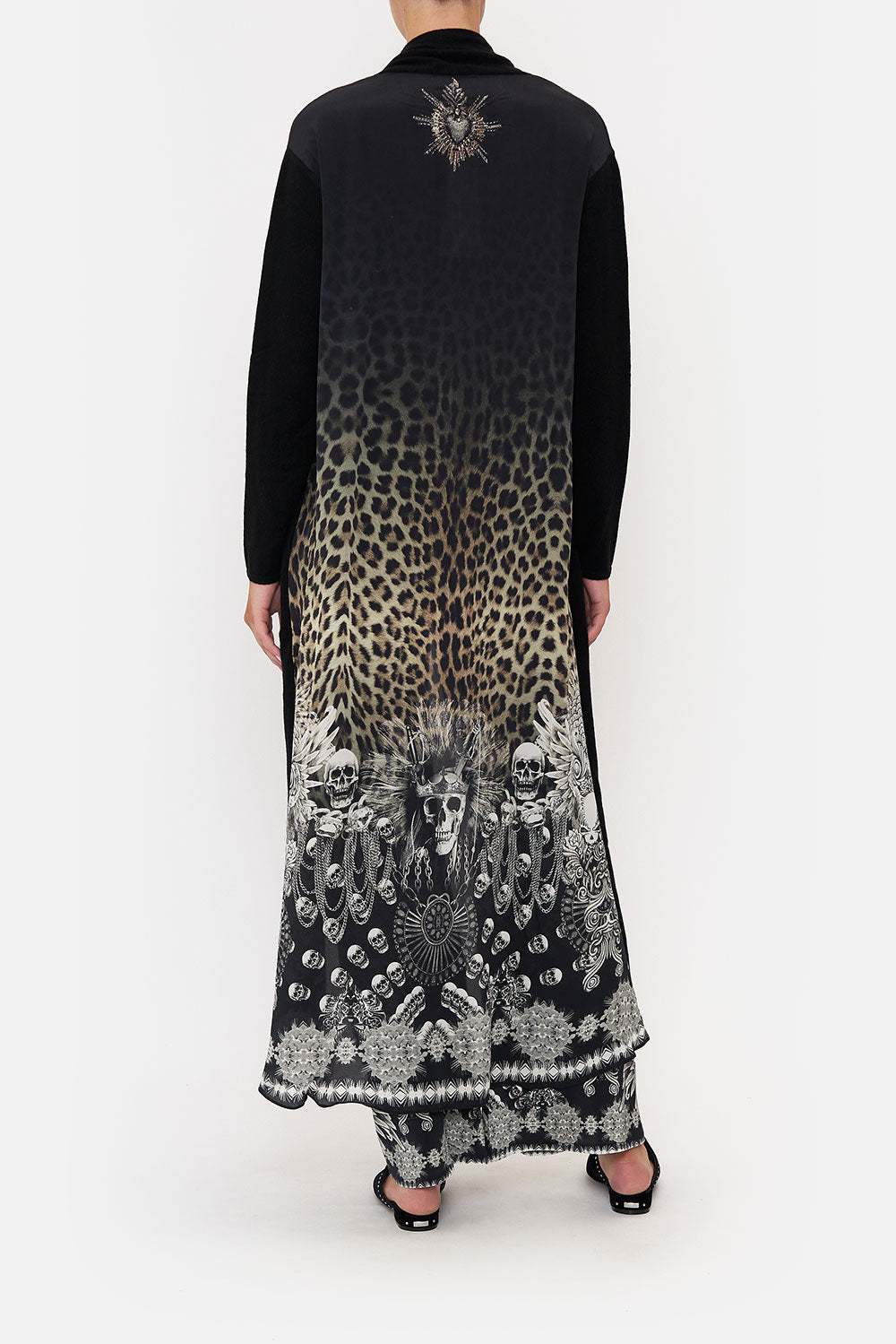 KNITTED CASUAL JACKET WITH SILK BACK ORDER OF DISORDER