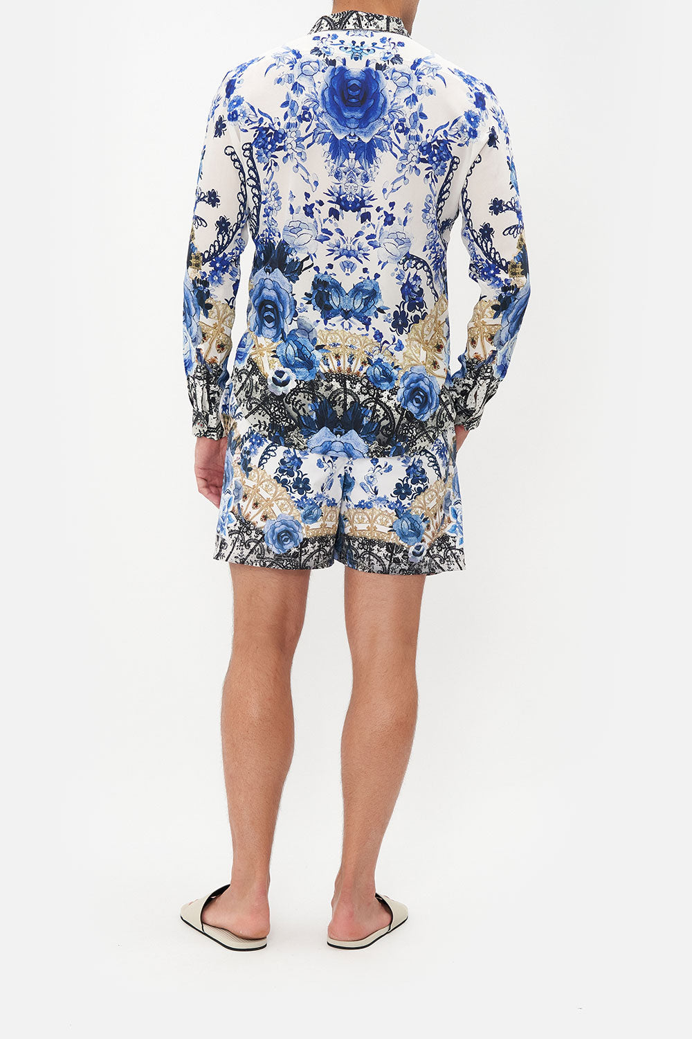 COLLARED LONG SLEEVE SHIRT REIGN OF ROSES