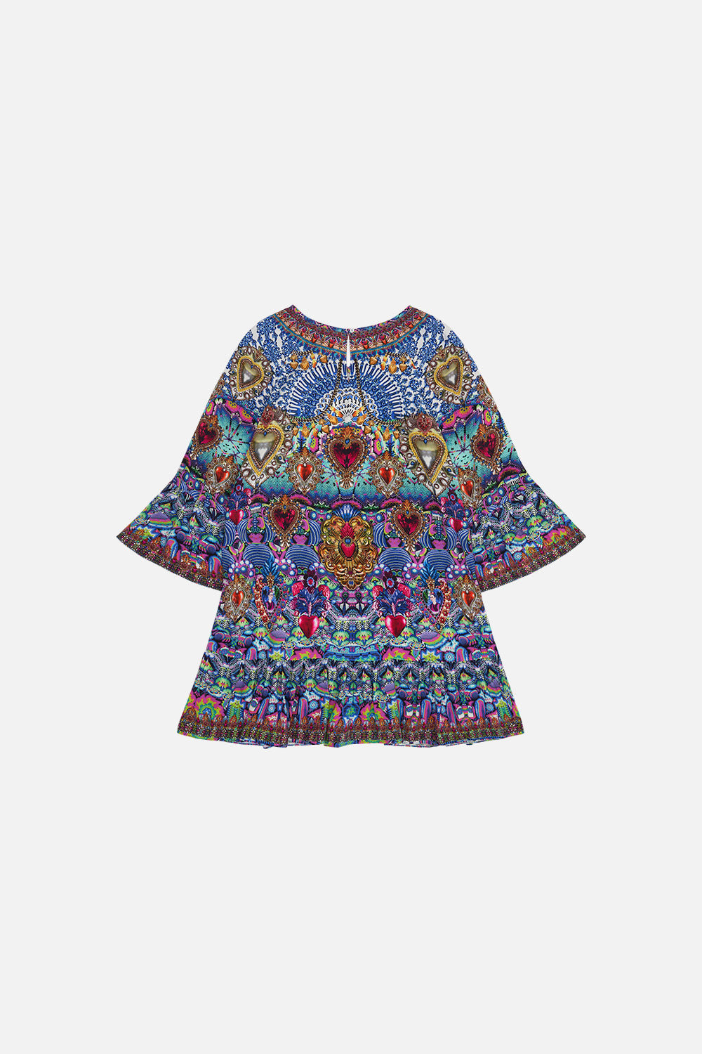 KIDS A-LINE GATHERED DRESS 12-14 LUCKY CHARMS