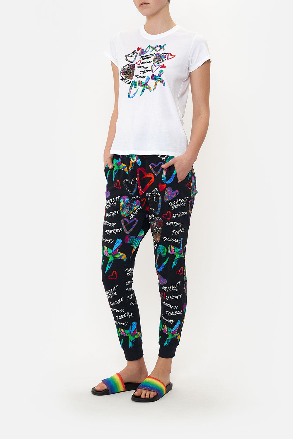 SLIM FIT  ROUND NECK T-SHIRT SHES A WRITE OFF