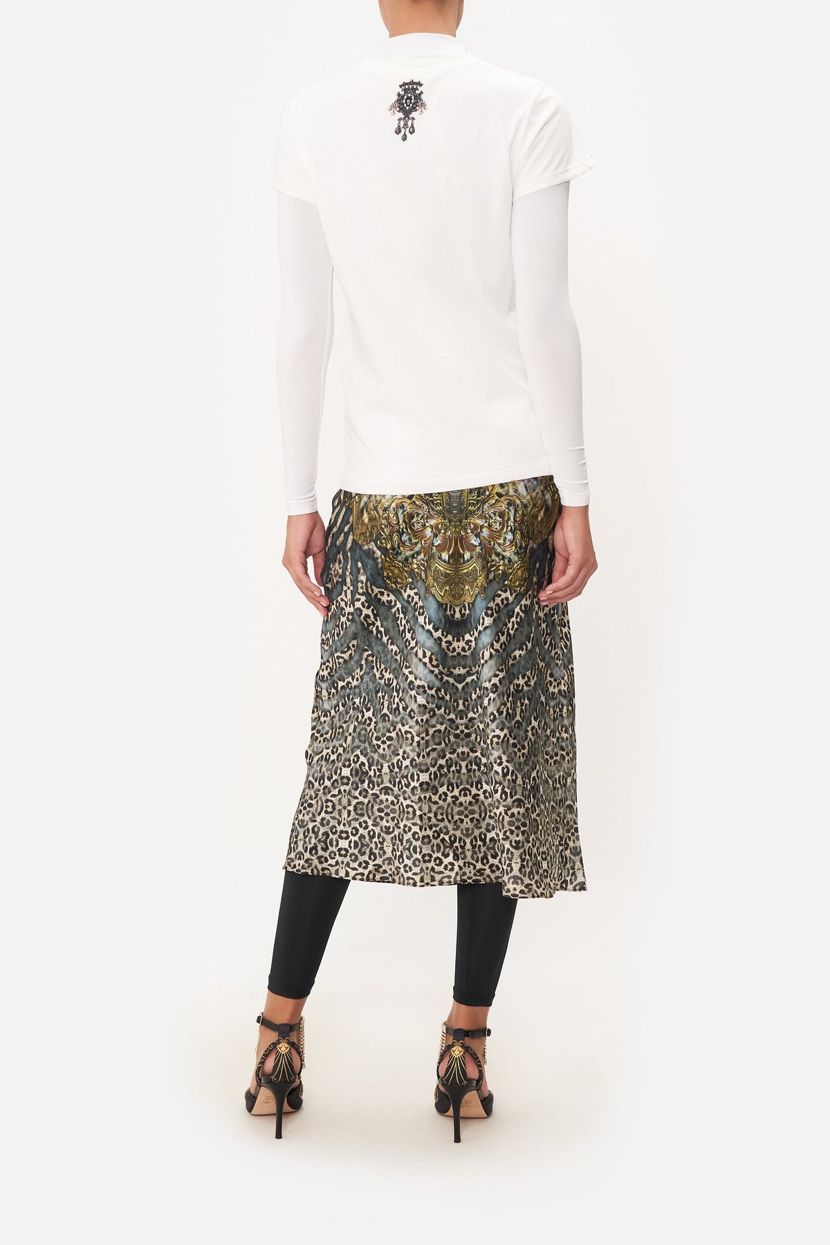 SLIM FIT  ROUND NECK T-SHIRT SHADOWS OF ARMADA