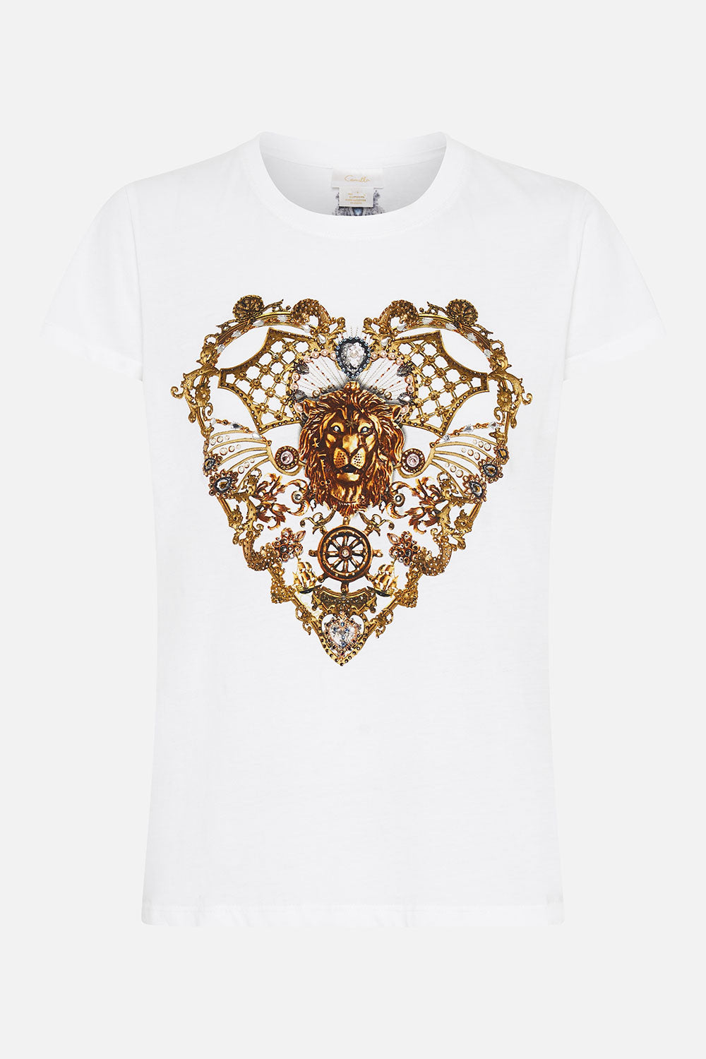 SLIM FIT  ROUND NECK T-SHIRT SHADOWS OF ARMADA