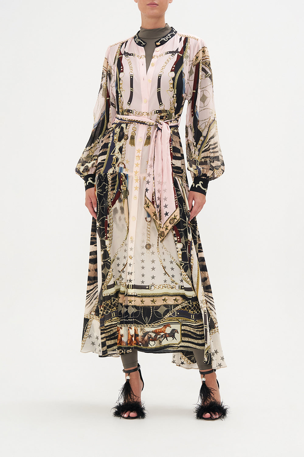 BUTTON THROUGH DRESS WITH YOKE I WANNA BE A COWGIRL BABY