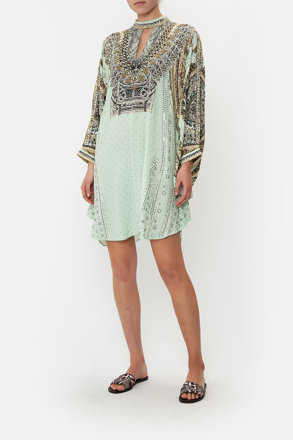 SHORT KAFTAN WITH HIGH NECK FREE ESPIRITU