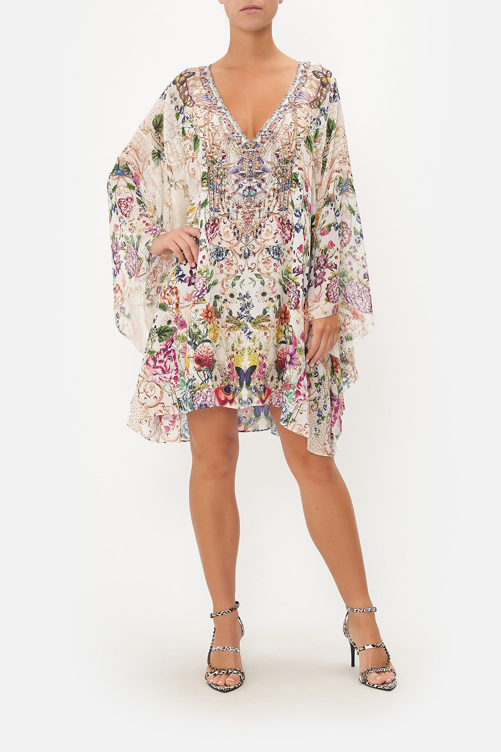 RAGLAN SLEEVE FLARED KAFTAN QUEENS BEE HIVE