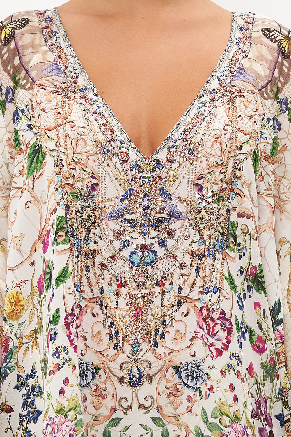 RAGLAN SLEEVE FLARED KAFTAN QUEENS BEE HIVE