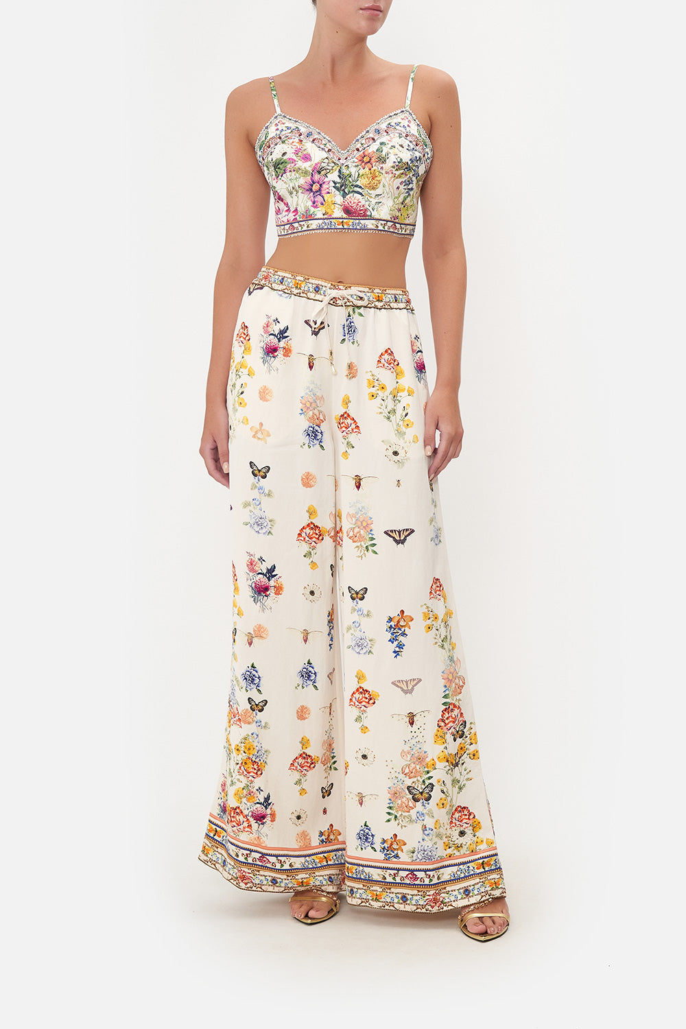 QUILTED BRALETTE QUEENS BEE HIVE