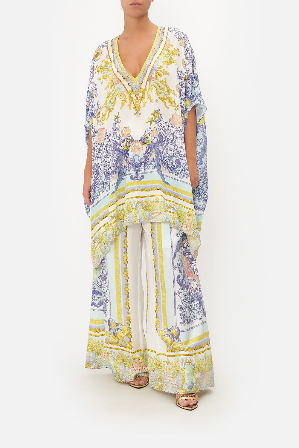 RECTANGULAR V NECK KAFTAN STAR OF THE SEA