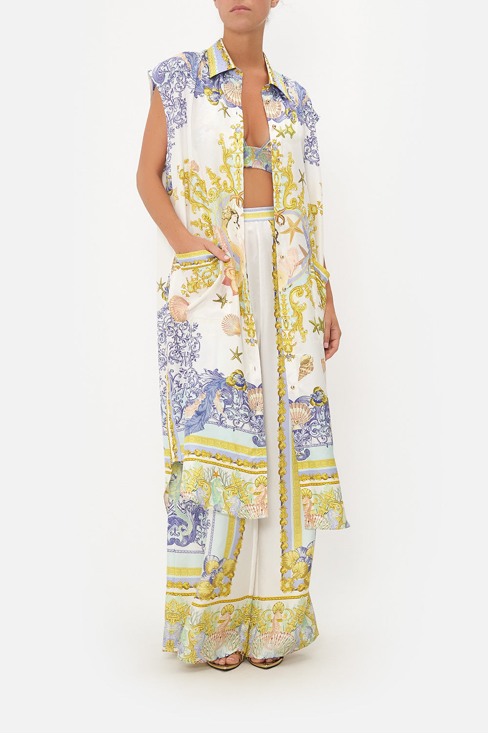 MIDI TUNIC SHIRT DRESS STAR OF THE SEA