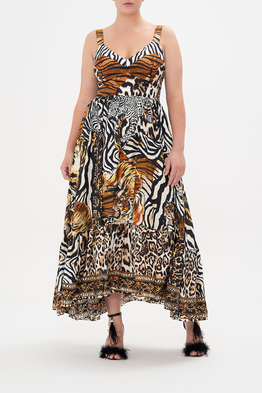 DRESS WITH FITTED BODICE WHATS NEW PUSSYCAT