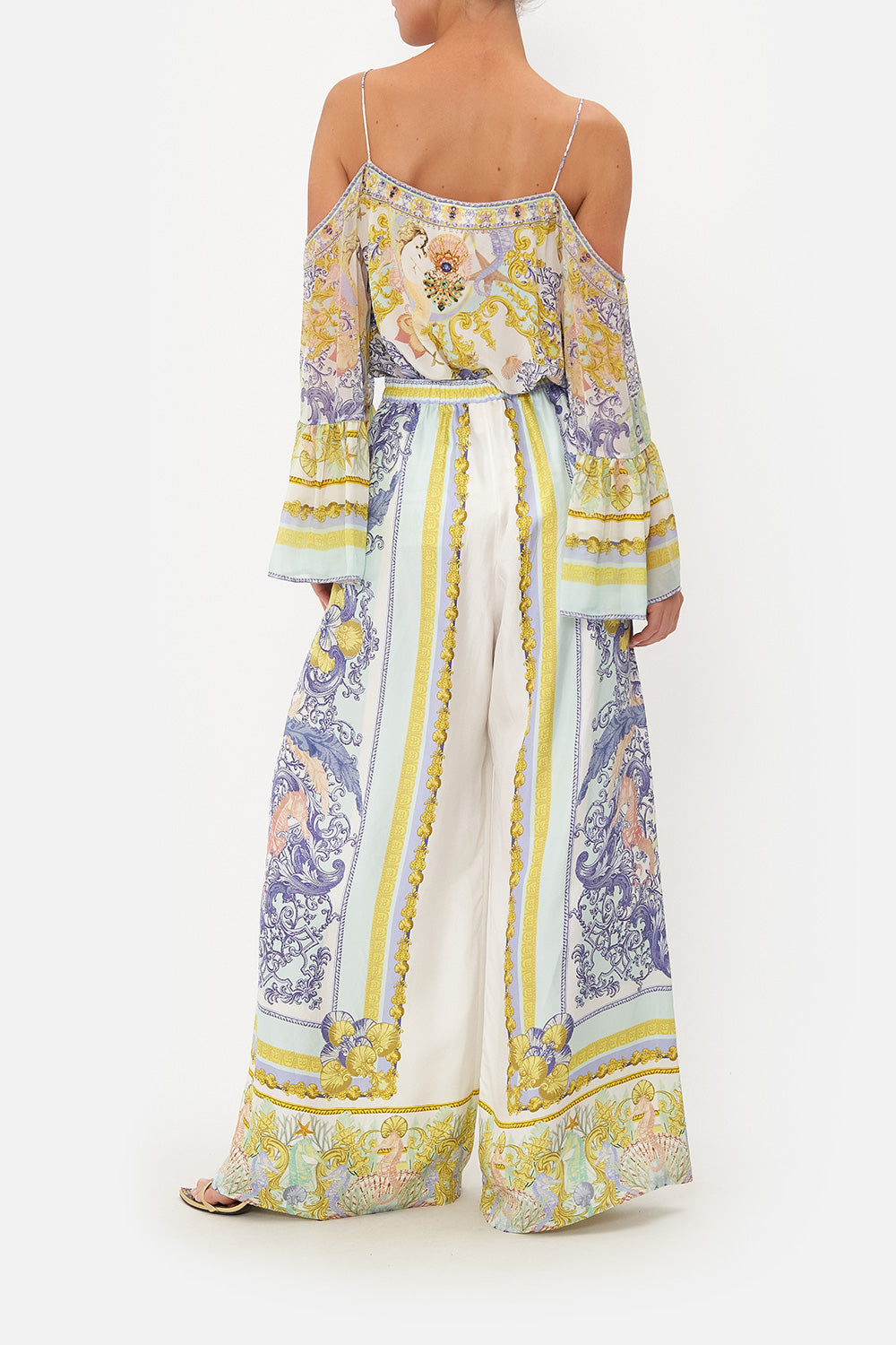 WIDE LEG TROUSER WITH FRONT POCKETS STAR OF THE SEA