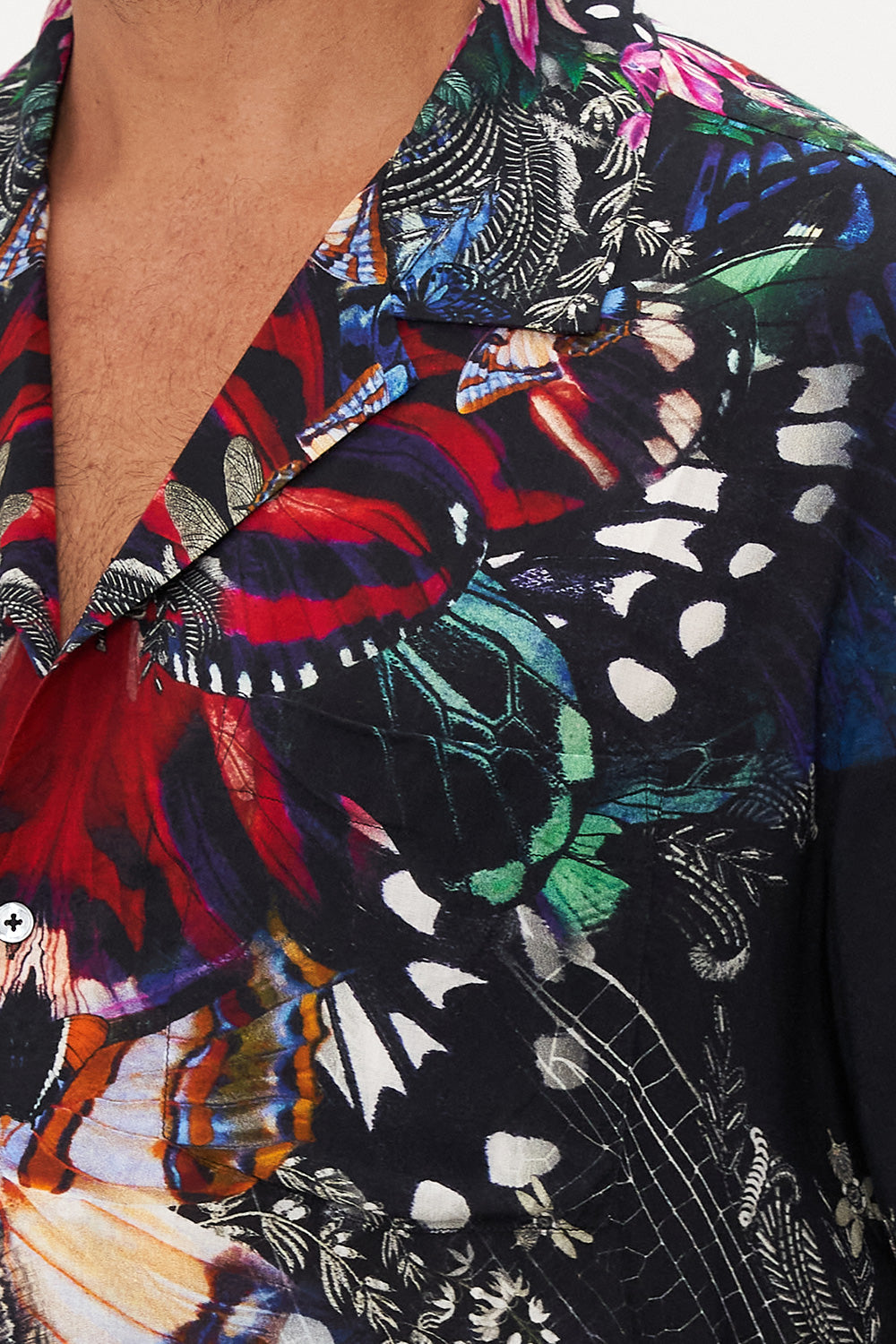 SHORT SLEEVE CAMP COLLARED SHIRT FLUTTER BY