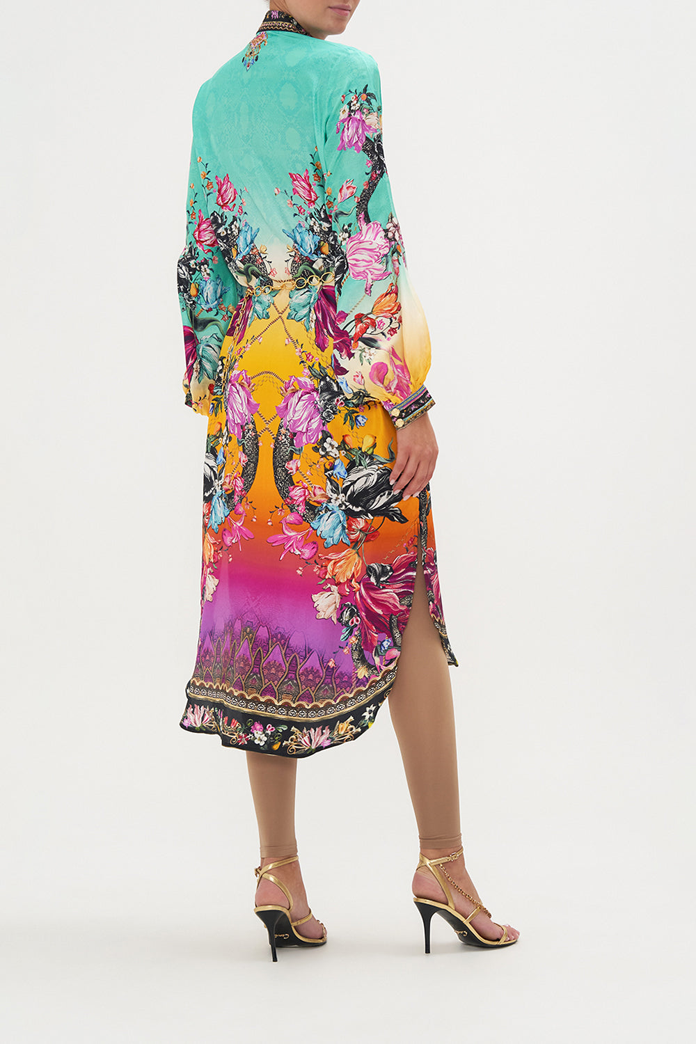 HIGH LOW MIDI SHIRT DRESS VIPER ROOM