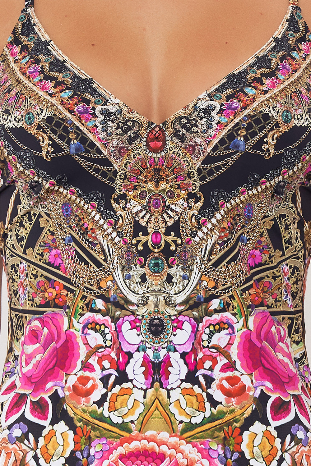 V NECK SLIP DANCE WITH DUENDE