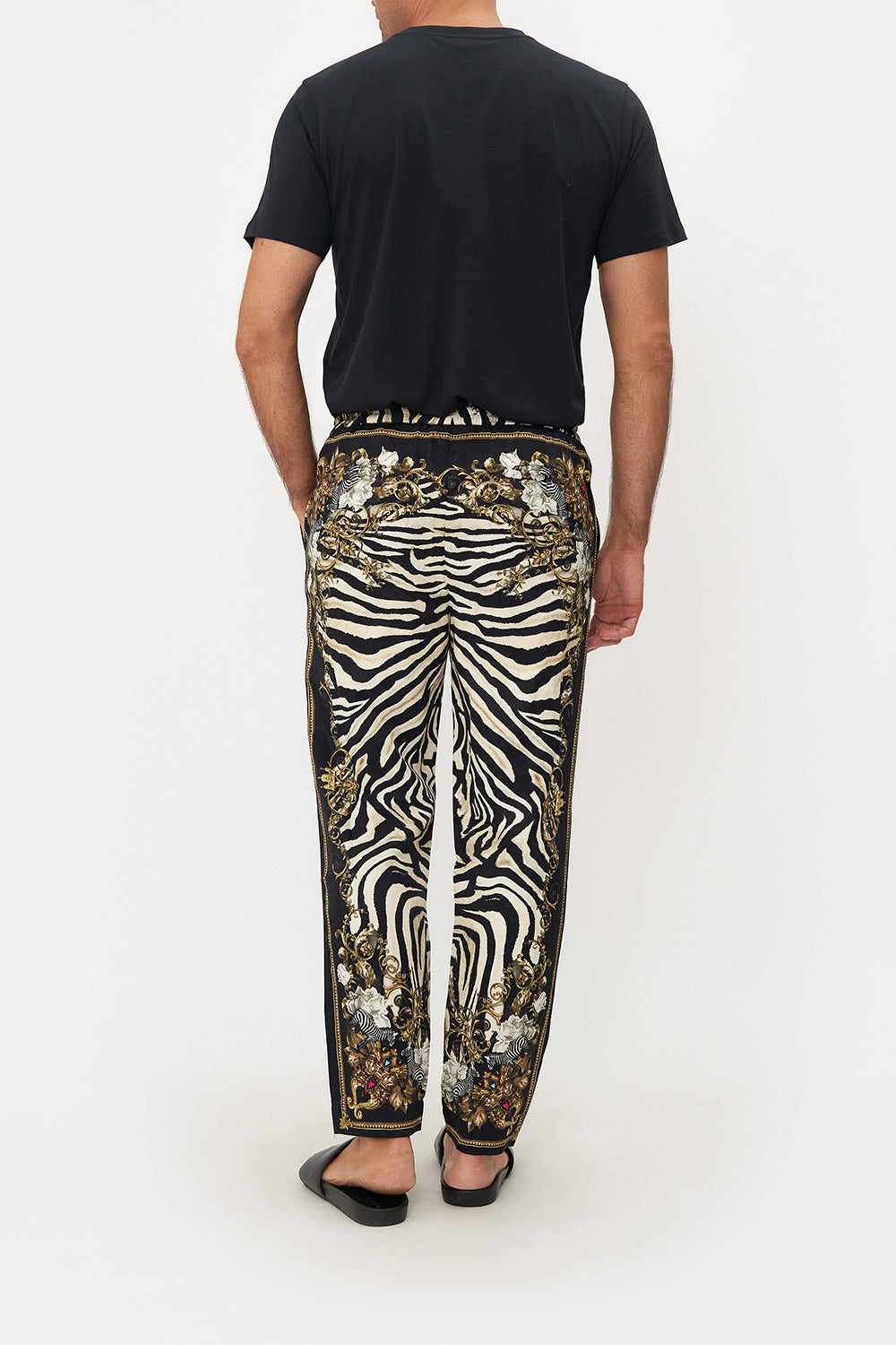 STRAIGHT LEG ELASTICATED WAIST PANT EARN YOUR STRIPES