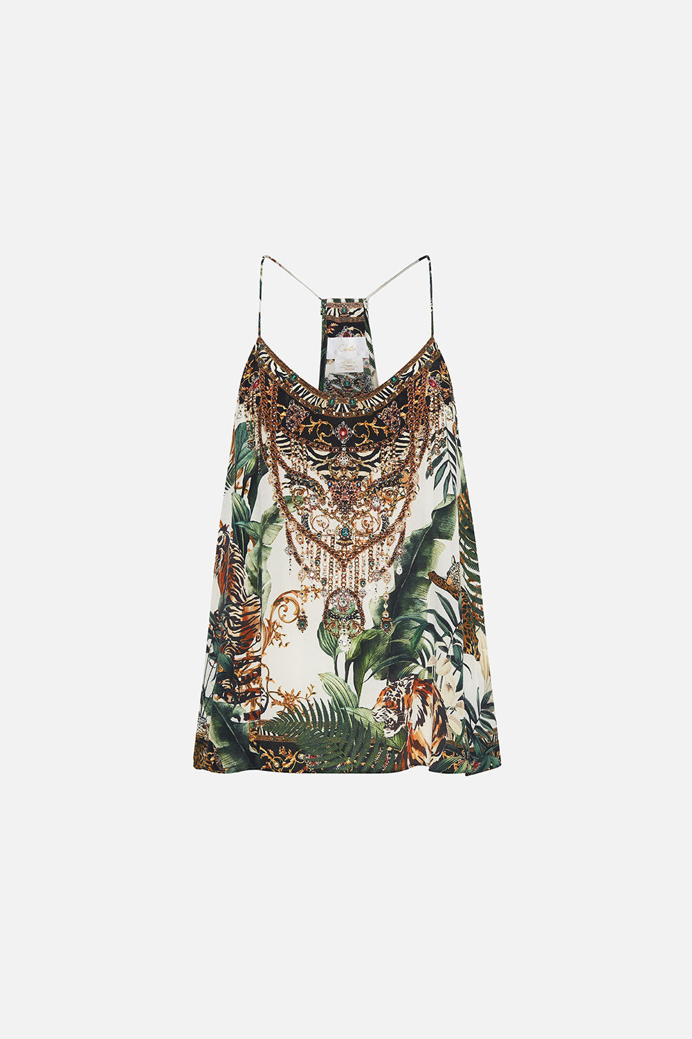 T BACK SHOESTRING TOP TIGER TRAP