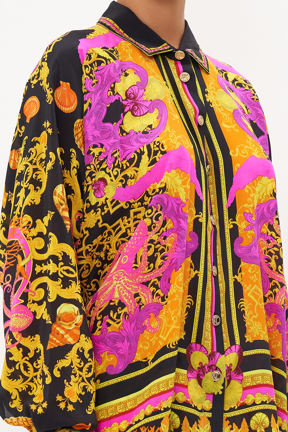 CURVED HEM SHIRT OCTOPIA