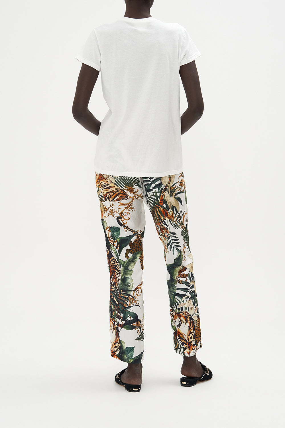 SLIM FIT ROUND NECK T-SHIRT TIGER TALK