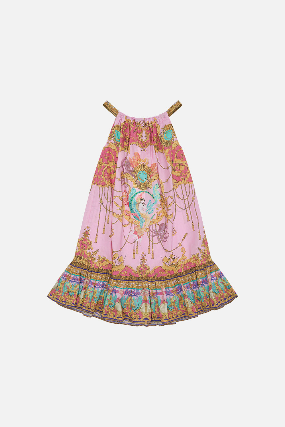 KIDS FRILL HEM DRESS 4-10 MERMAID MOTEL