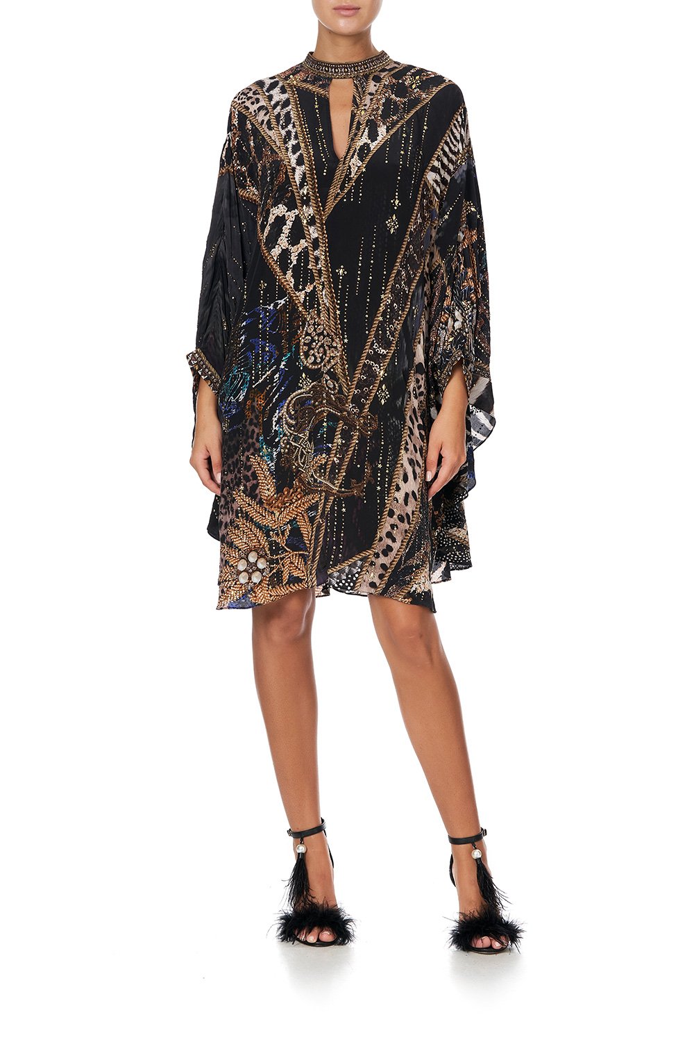 SHORT KAFTAN WITH HIGH NECK LADY STARDUST