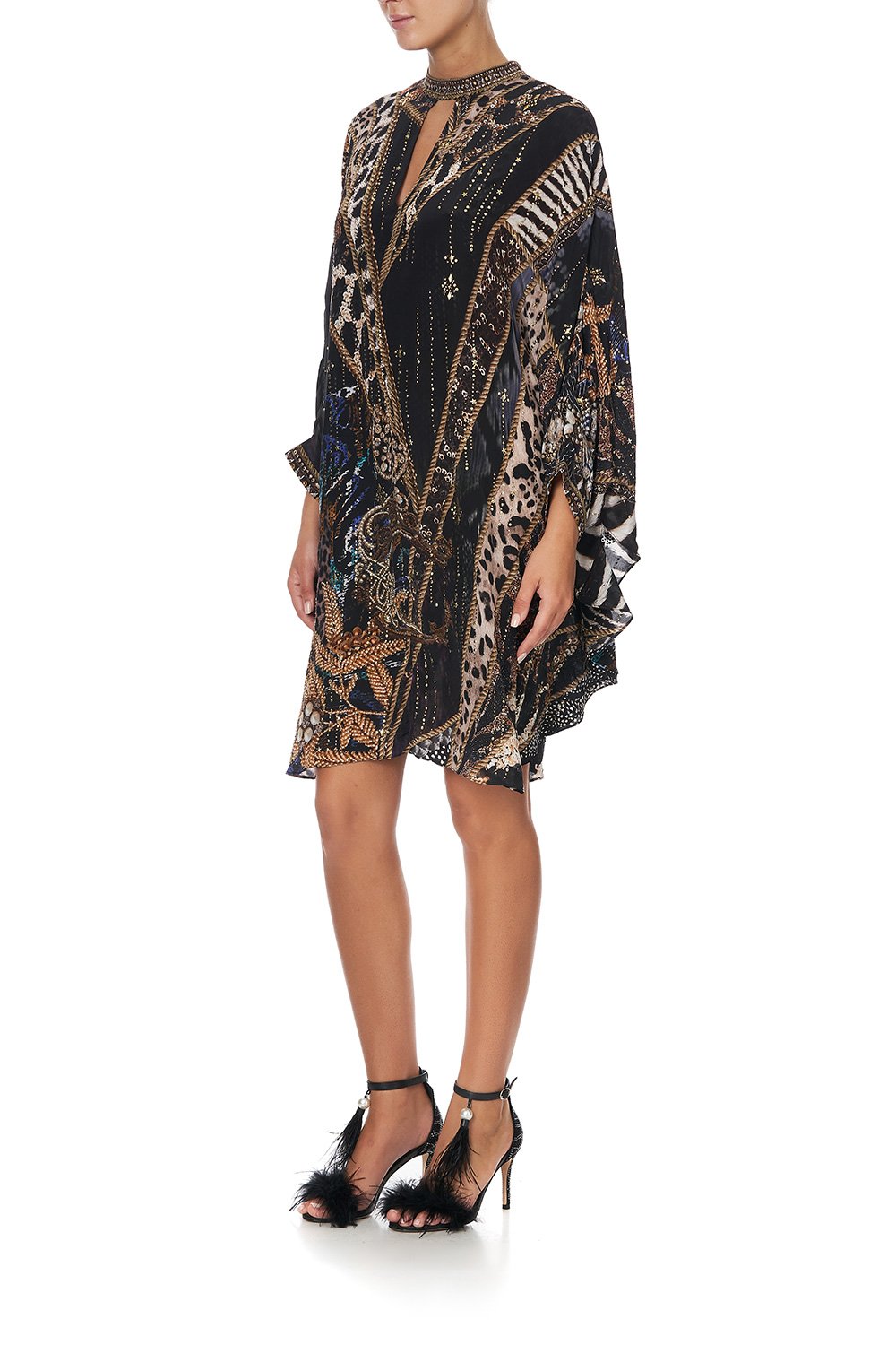 SHORT KAFTAN WITH HIGH NECK LADY STARDUST