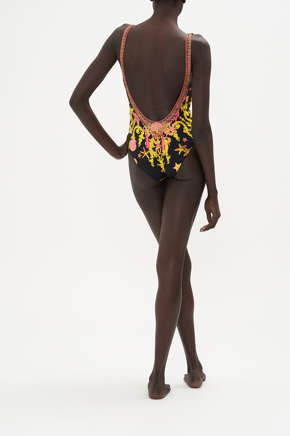 camilla flowerカッティングドレープワンピース camilla flowerカッティングドレープワンピース Flower jacquard