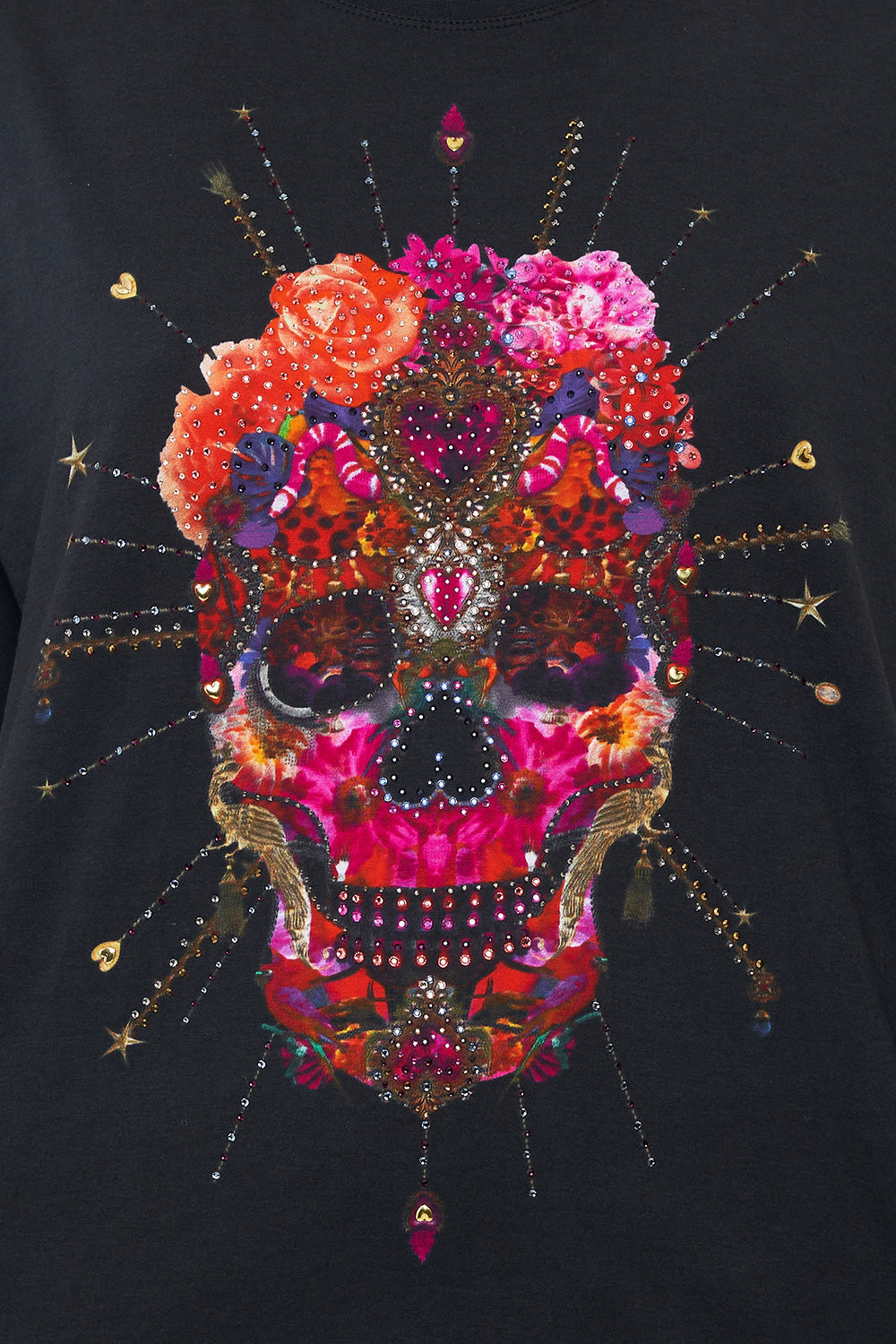 OVERSIZE BAND TEE REIGN OF ROSES