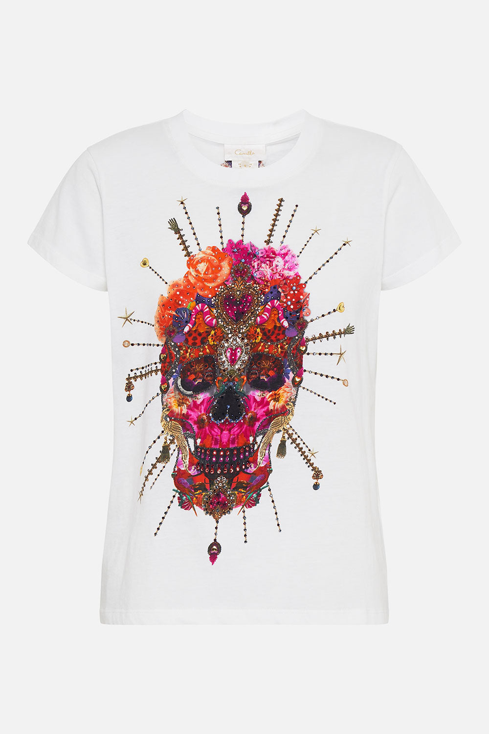 SLIM FIT ROUND NECK T-SHIRT REIGN OF ROSES