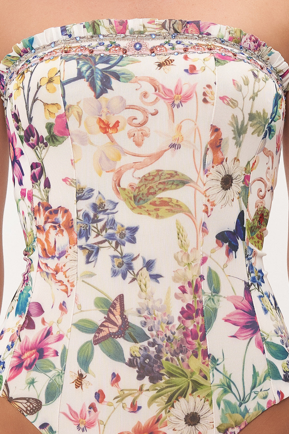 BANDEEU BODYSUIT WITH FRILL QUEENS BEE HIVE