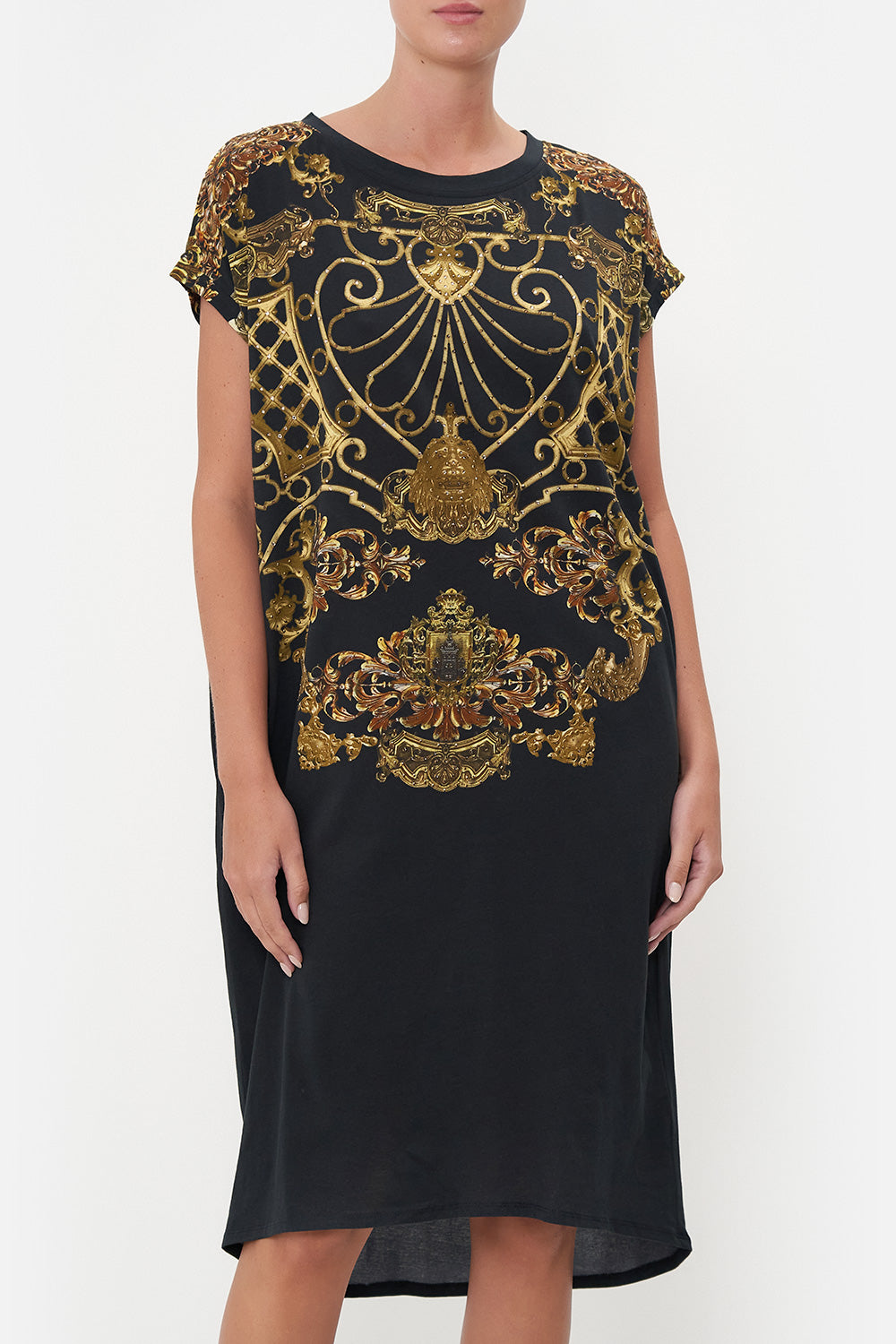 EXTENDED SHOULDER DRESS SHADOWS OF ARMADA LOUNGE