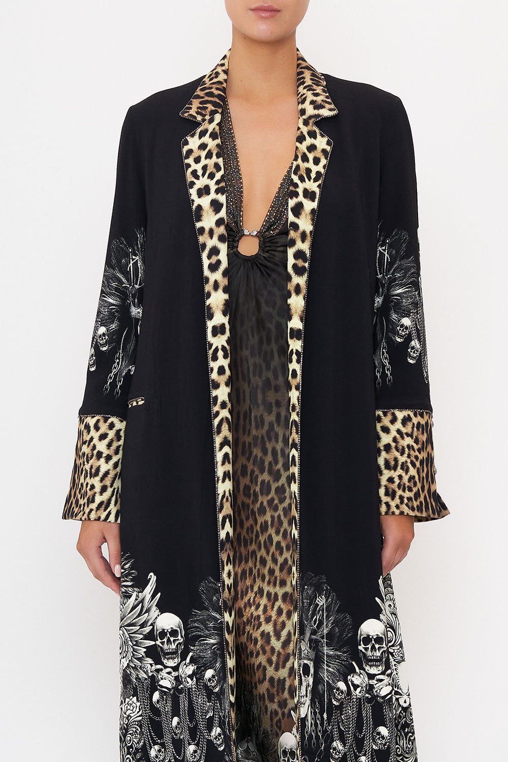 CUFFED SIDE SPLIT COAT ORDER OF DISORDER