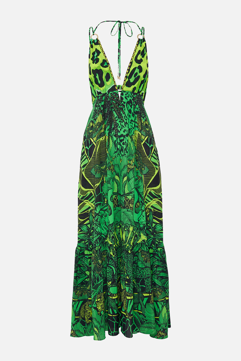 TIERED DRESS WITH HARDWARE GORILLA GROOVE